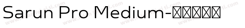 Sarun Pro Medium字体转换
